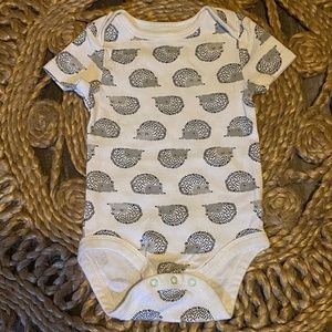 Hedgehog Cloud Island baby onsie